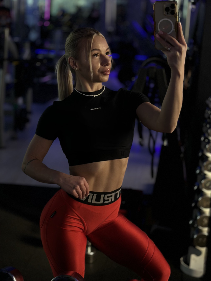 Футболка укорочена FITRUN T-shirt Short SKIN BASE "Black VE"