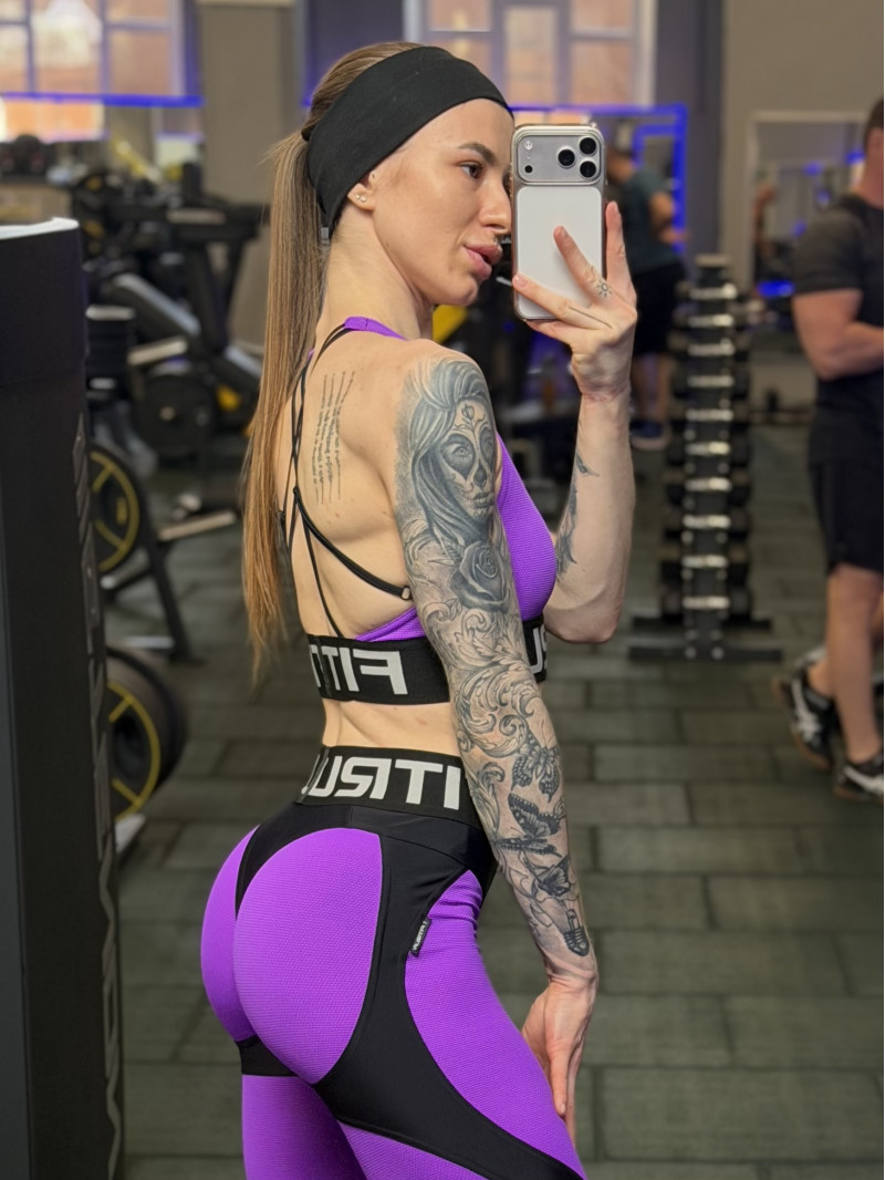 Спортивний Топ FITRUN Top X Brand "Purple Relief"