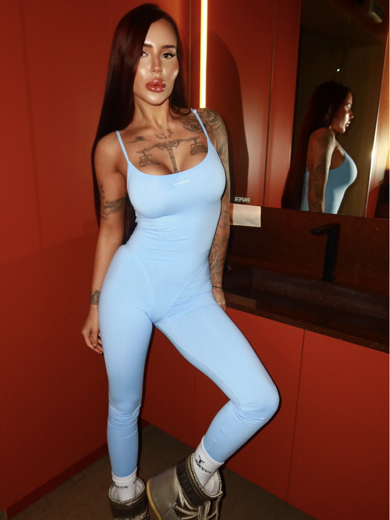 Комбинезон FITRUN Jumpsuit SKIN BODY Medium "Sky VE"