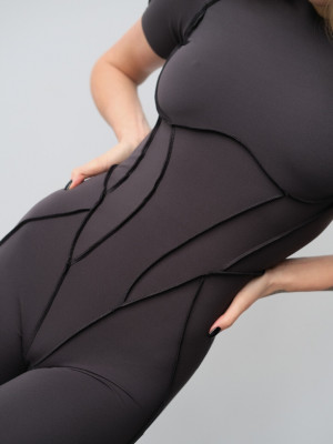 Комбинезон FITRUN BodySuit Short Versa "Total Graphite Soft"