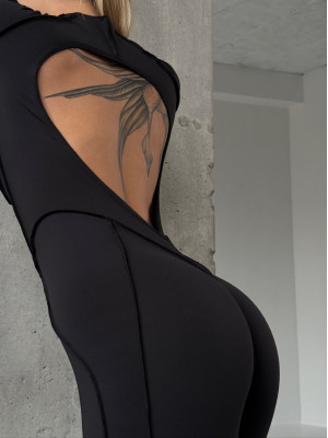 Jumpsuit FITRUN BodySuit Medium Versa "Black Soft"