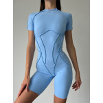 Jumpsuit FITRUN BodySuit Short Versa "Sky VE"