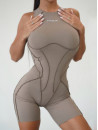 Комбинезон FITRUN BodySuit Short Versa SLEEVELESS "Sand VE"