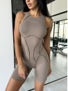 Комбинезон FITRUN BodySuit Short Versa SLEEVELESS "Sand VE"