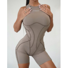 Комбинезон FITRUN BodySuit Short Versa SLEEVELESS "Sand VE"