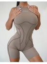 Комбінезон FITRUN BodySuit Short Versa SLEEVELESS "Sand VE"