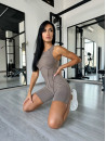 Комбінезон FITRUN BodySuit Short Versa SLEEVELESS "Sand VE"