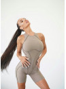 Комбинезон FITRUN BodySuit Short Versa SLEEVELESS "Sand VE"