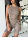 Комбінезон FITRUN BodySuit Short Versa SLEEVELESS "Sand VE"