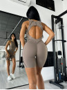 Комбинезон FITRUN BodySuit Short Versa SLEEVELESS "Sand VE"