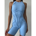 Комбинезон FITRUN BodySuit Short Versa SLEEVELESS "Sky VE"