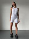 Jumpsuit FITRUN BodySuit Short Versa SLEEVELESS "White VE"