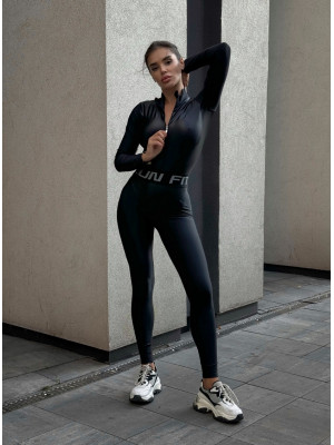 Комбинезон FITRUN Jumpsuit Super Nuts Long "Black Blaze"