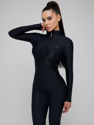 Комбинезон FITRUN Jumpsuit Base Long "Total Black"