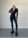 Комбинезон FITRUN Jumpsuit Base Long "Total Black"