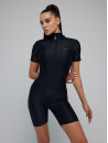 Jumpsuit FITRUN Jumpsuit Base Short "Total Black"