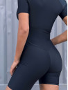 Jumpsuit FITRUN Jumpsuit Base Short "Total Black"