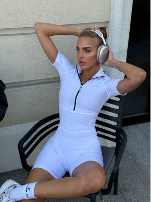 Комбинезон FITRUN Jumpsuit Base Short "Total White"