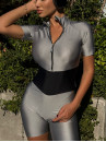 Комбинезон FITRUN Jumpsuit Base Short "Shine Silver"