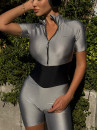 Комбинезон FITRUN Jumpsuit Base Short "Shine Silver"