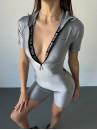 Комбінезон FITRUN Jumpsuit Base Short "Total Shine Silver"