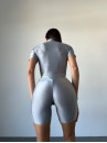 Комбинезон FITRUN Jumpsuit Base Short "Total Shine Silver"