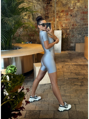 Комбінезон FITRUN Jumpsuit Base Short "Total Shine Silver"