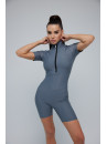 Комбінезон FITRUN Jumpsuit Base Short "Total Silver"