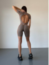 Комбинезон FITRUN BodySuit Short Versa "Sand VE Orange Line"