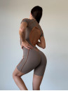 Комбінезон FITRUN BodySuit Short Versa "Sand VE Orange Line"