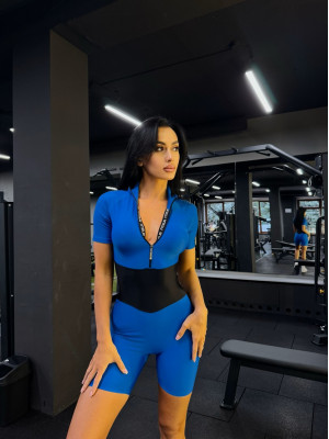 Комбінезон FITRUN Jumpsuit Base Short "Blue"