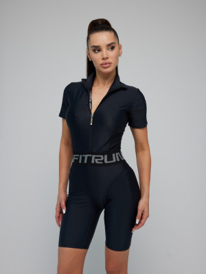 Комбінезон FITRUN Jumpsuit Super Nuts Short "Total Black"