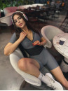 Комбінезон FITRUN Jumpsuit Base Short "Silver"