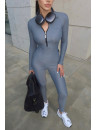 Jumpsuit FITRUN Jumpsuit Base Long "Total Silver"