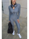Комбінезон FITRUN Jumpsuit Base Long "Total Silver"