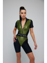 Jumpsuit FITRUN Jumpsuit Super Nuts Short "Olive Blaze"