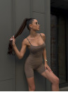 Комбинезон FITRUN Jumpsuit SKIN Base Short "Sand VE"