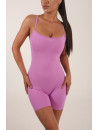 Jumpsuit FITRUN Jumpsuit SKIN Base Short "Fuchsia VE"