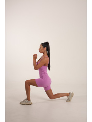 Комбинезон FITRUN Jumpsuit SKIN Base Short "Fuchsia VE"