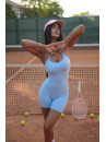 Комбинезон FITRUN Jumpsuit SKIN Base Short "Sky VE"