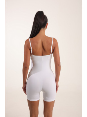 Комбинезон FITRUN Jumpsuit SKIN Base Short "White VE"