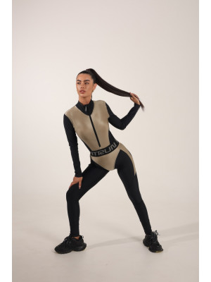 Jumpsuit FITRUN Jumpsuit Super Nuts NICE Long "Beige Blaze"