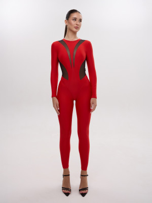 Комбинезон FITRUN Jumpsuit SPIDER LINE "Red"