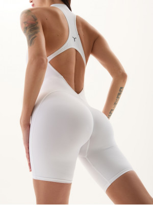 Комбінезон FITRUN Jumpsuit YOGA Short "White VE"