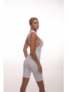 Jumpsuit FITRUN Jumpsuit YOGA Short "White VE"