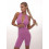 Jumpsuit FITRUN Jumpsuit YOGA Short "Fuchsia VE"