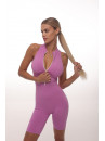 Jumpsuit FITRUN Jumpsuit YOGA Short "Fuchsia VE"