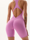 Jumpsuit FITRUN Jumpsuit YOGA Short "Fuchsia VE"