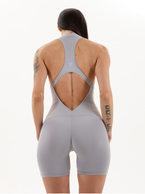 Jumpsuit FITRUN Jumpsuit YOGA Short "Silver NE"
