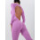 Jumpsuit FITRUN Jumpsuit YOGA AURA Long "Fuchsia VE"
